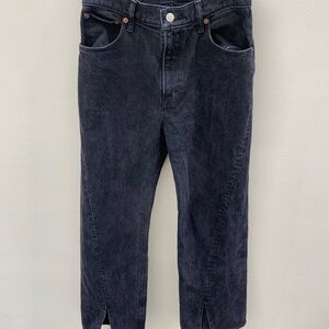 Abercrombie & Fitch High Rise 90s Relaxed Jeans with Split Front Hem